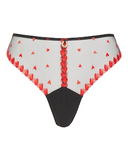 Simply Be Hearts Embroidery Midi Thong