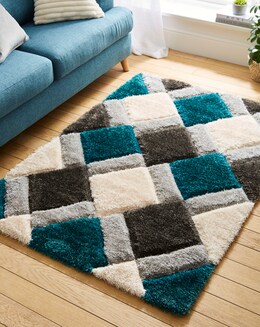 Geo Shaggy Cosy Rug