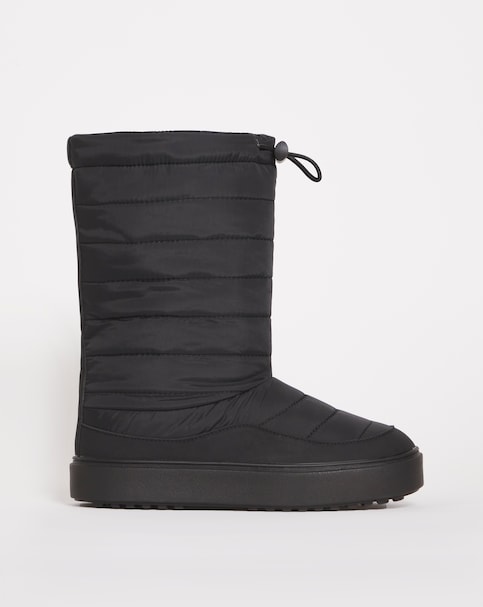 Medina Quilted Nylon Snow Boots - Extra Wide Fit (EEE)