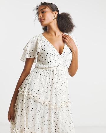Joanna Hope Tiered Ruffle Maxi Dress