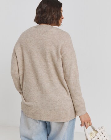 Oatmeal Boyfriend Cardigan