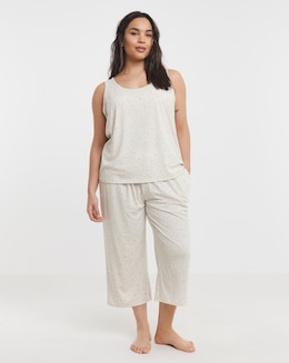 Pretty Lounge Moon &amp; Star Print Culotte Set