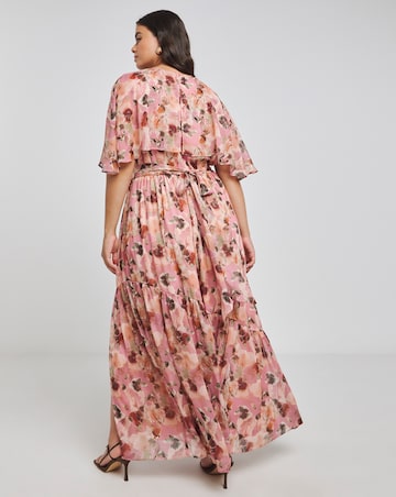 Lovedrobe Blush Asymmetric Seam Maxi Dress