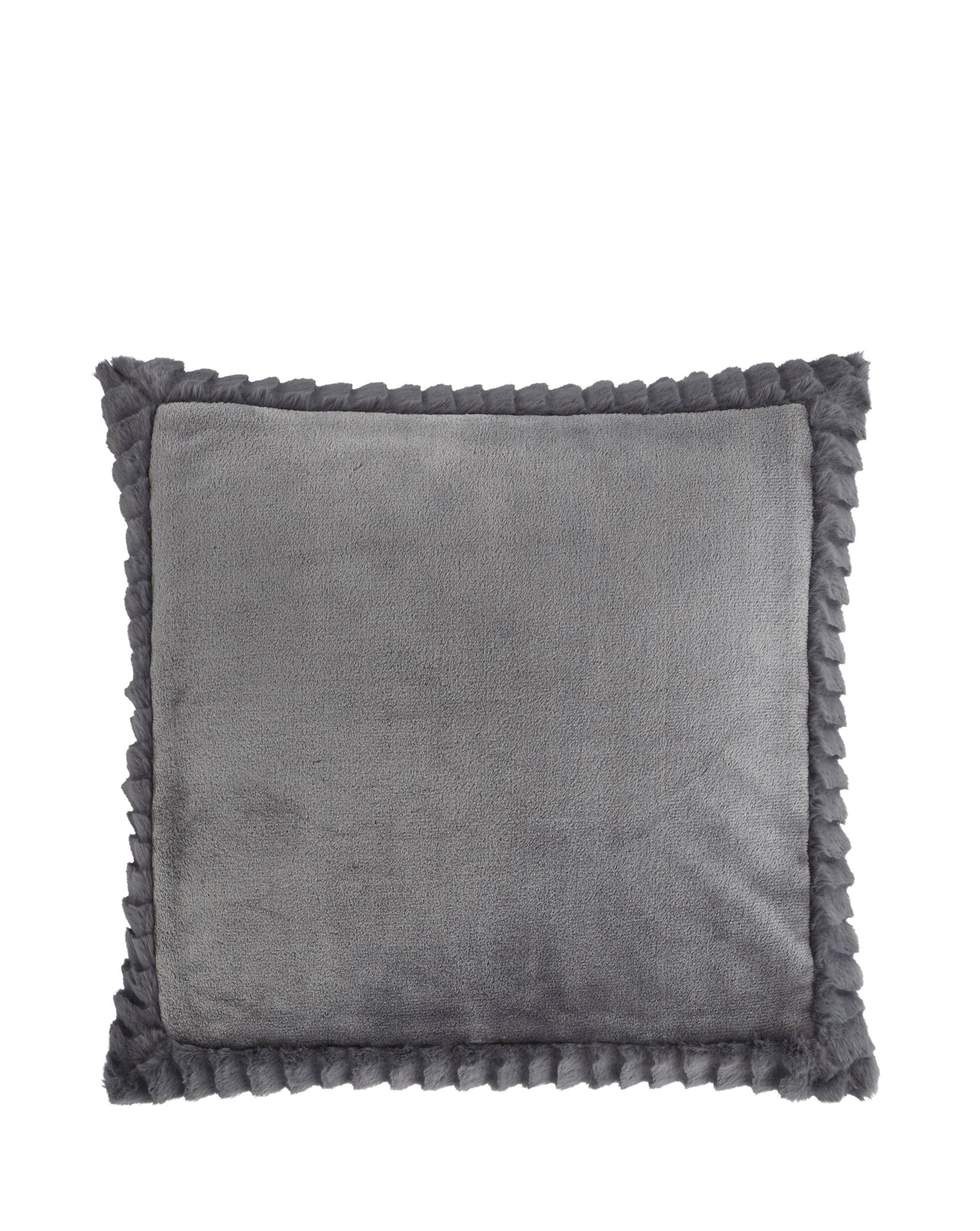 Catherine Lansfield Velvet Faux Fur Cosy Cushion