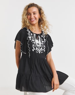 Joe Browns Lara Embroidered Boho Top