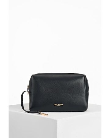 Luella Grey Lillie Black Whipstitch Tote