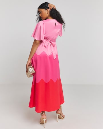 Twisted Wunder Ziggy Satin Maxi Dress