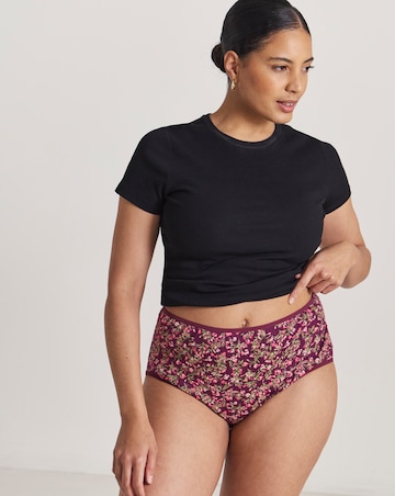 Pretty Secrets (6 Pack) Cotton Full Fit Brief Knickers