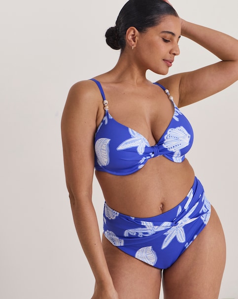 MAGISCULPT Medium Control Bikini Bottoms Shell Print