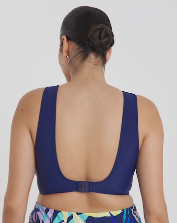 Leaf Mix And Match Square Neck Bikini Top