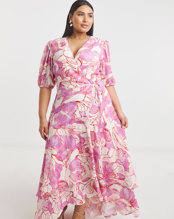 Joanna Hope Printed Wrap Dress