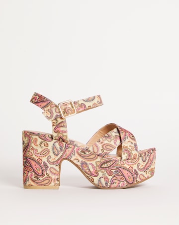Joe Browns Paisley Wedge Sandals EEE Fit