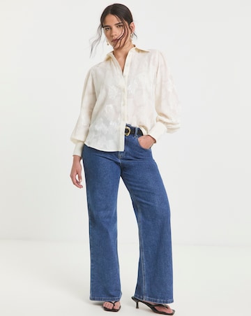 Flounce London Lace Frill Blouse