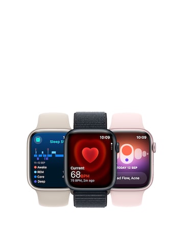 Apple Watch Series 9 GPS 45mm Pink Aluminium Case, Light Pink Sport Band - S/M