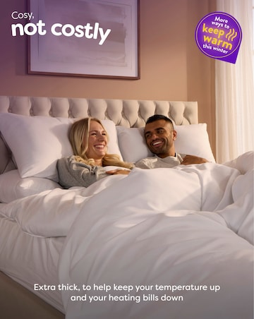 Slumberdown Chilly Nights 15 Tog Duvet + 2 Super Support Pillows Bundle