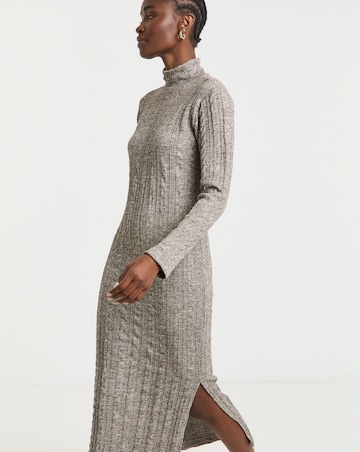 Native Youth Cable Knit Maxi High Neck Dress