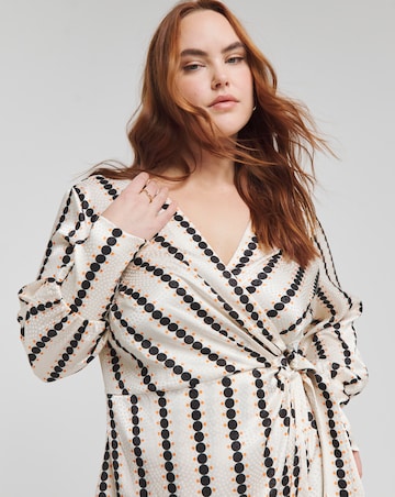 Joanna Hope Jacquard Wrap Dress
