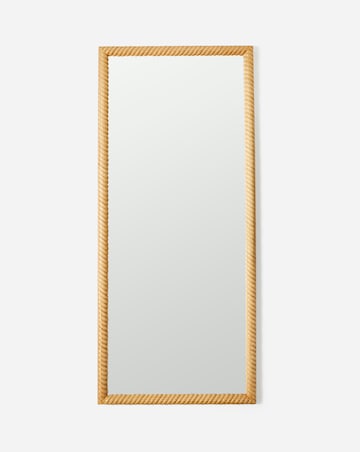 Twisted Wood Leaner Mirror