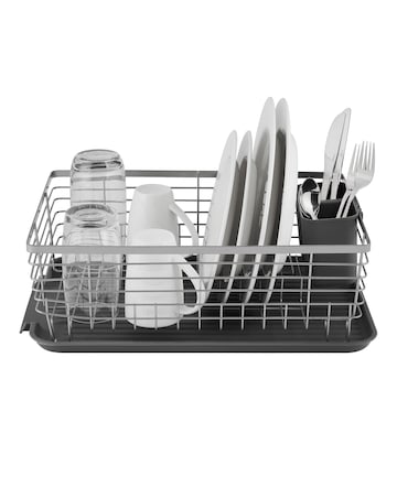 Tower Compact Dishrack with Cutlery Holder