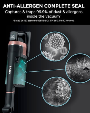 Shark Stratos Cordless Vacuum with Anti Hair Wrap Plus & Clean Sense IQ IZ400UK