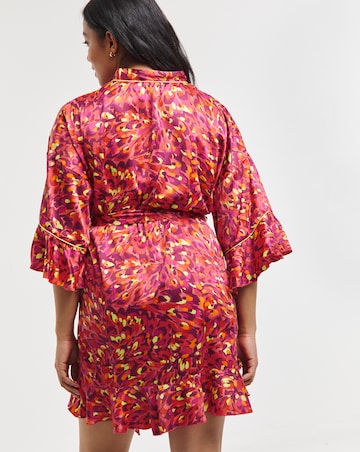 Satin Frill Dressing Gown