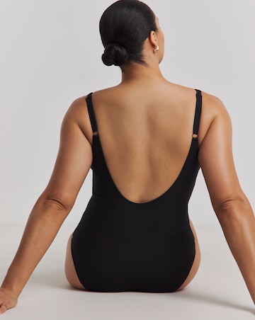 Simply Be Ring Detail Plunge Swimsuit