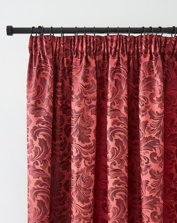 Buckingham Jacquard Light Filtering Pencil Pleat Lined Curtains