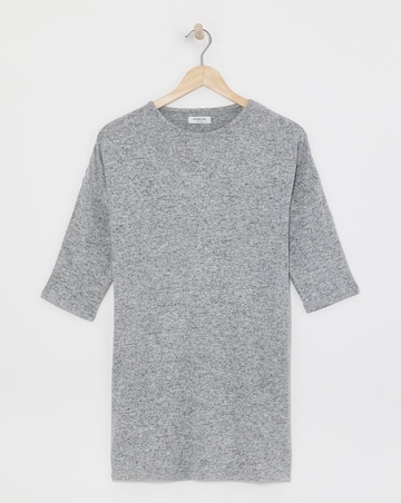 Grey Marl Soft Touch Side Pocket Tunic