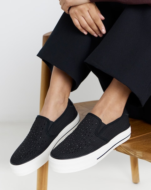 Cali Slip On Trainers - Extra Wide Fit (EEE)