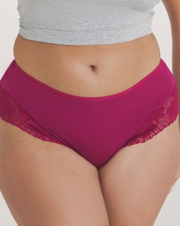 Pretty Secrets (3 Pack) Midi Brazilian Knickers Pink Multi