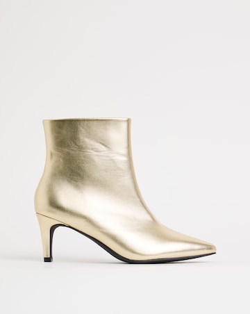 Sabine Ankle Kitten Heel Boots - Wide Fit (E)