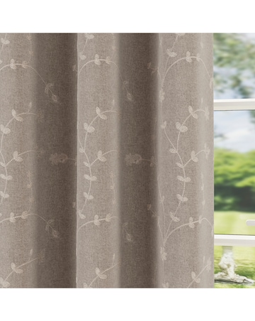 Tivoli Thermal Blackout Embroidered Eyelet Curtains