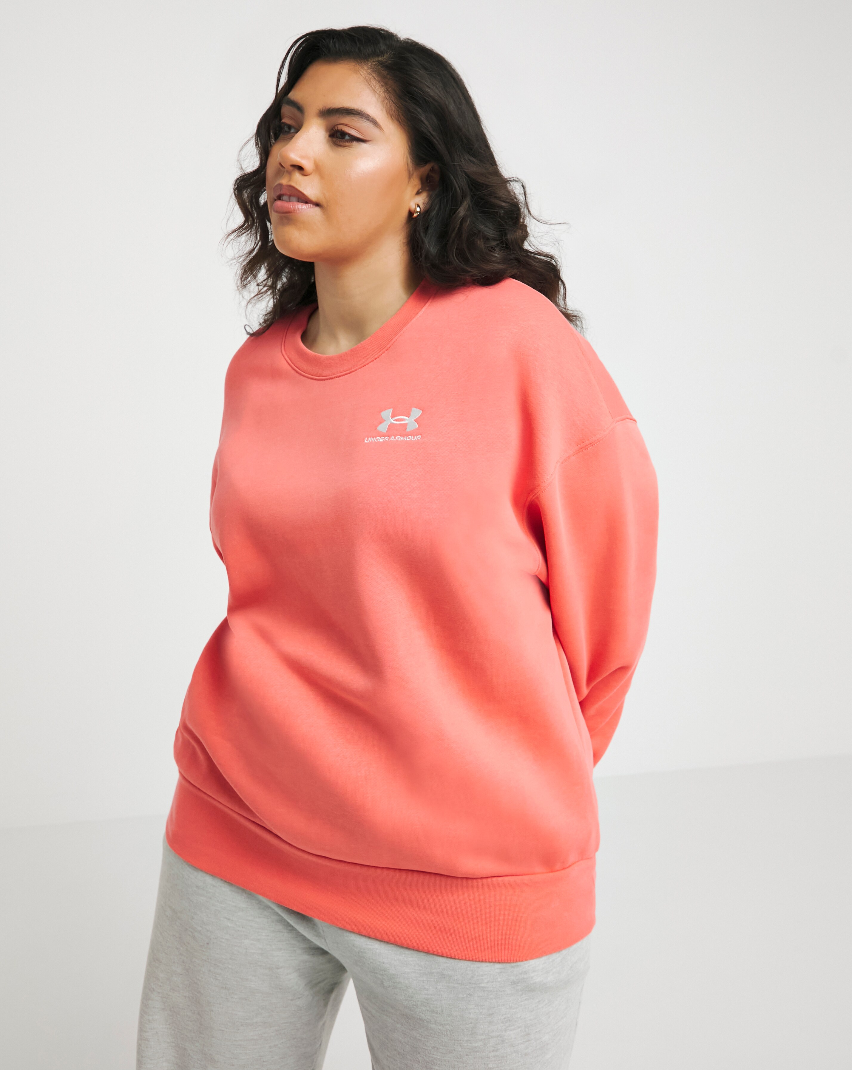 Under armour pink sweater deals