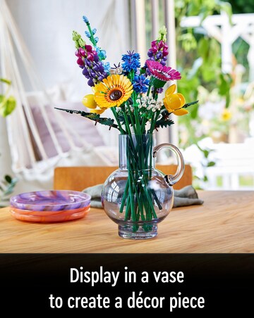 LEGO Icons Wildflower Bouquet Flowers Set for Adults 10313