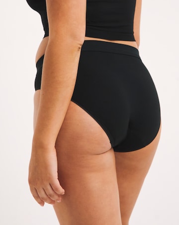 Sloggi 2Pack Double Comfort Cotton Tai Knickers Black
