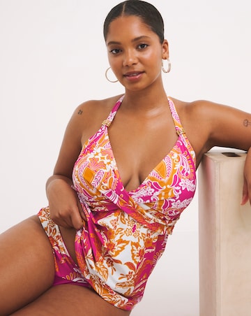 MAGISCULPT Twist Front Tankini Set