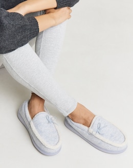 Melody Full Slipper With Bow - Extra Wide Fit (EEE)