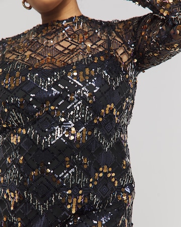 Joanna Hope Beaded Shift Dress