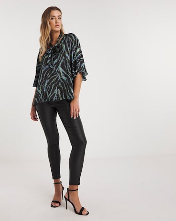 Joanna Hope Tie Neck Blouse