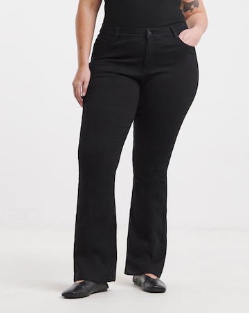 Black 24/7 Stretch Flared Jeans