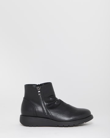 Anastasia Low Block Heel Ankle Boots - Extra Wide Fit (EEE)