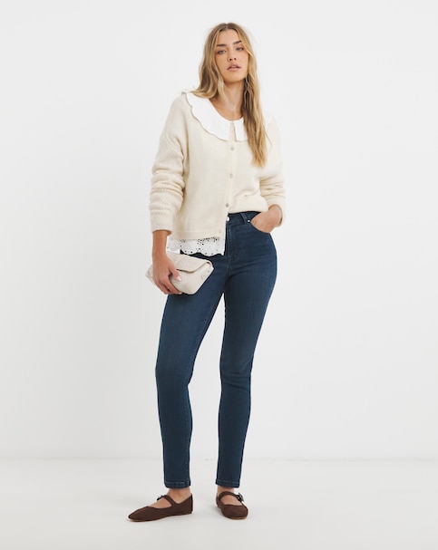 Super Stretch Premium Denim Indigo Slim Jeans