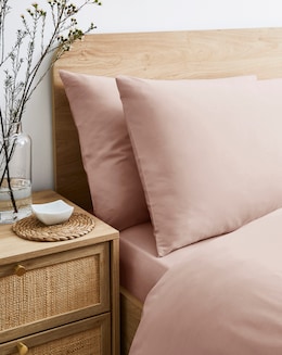 Pure Cotton 200 Thread Count Pillow Case Pair