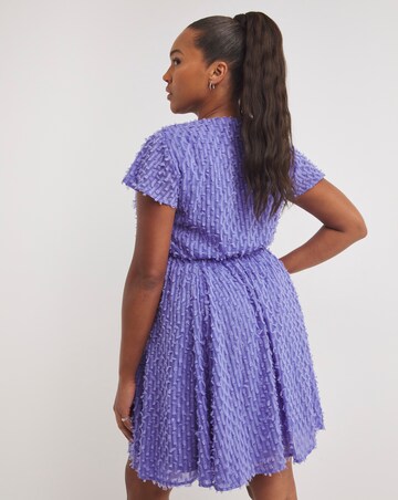 Purple Fluffy Skater Dress