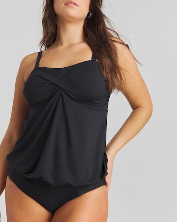 MAGISCULPT Medium Control Twist Front Bandeau Blouson Top