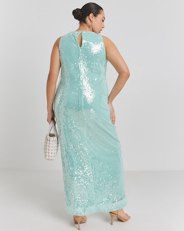 Sequin Stretch Column Dress