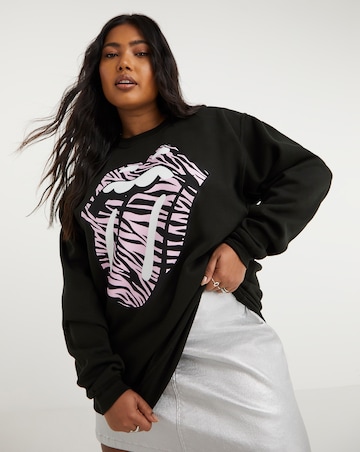 Black Zebra Rolling Stones License Sweatshirt