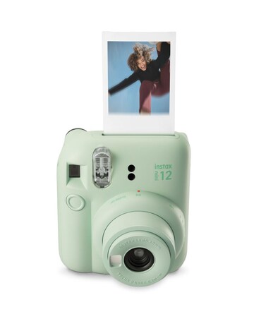 Fujifilm Instax Mini 12 Mint Green Camera + Shot Film + Case + Album + Stickers
