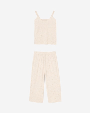 Pretty Lounge Snowflake Fold Top Culotte Pyjama Set