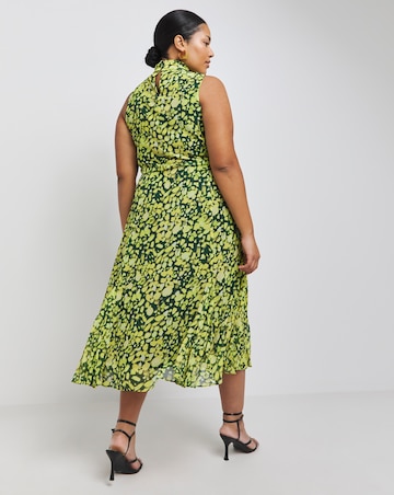 Joanna Hope High Neck Print Midi Dress